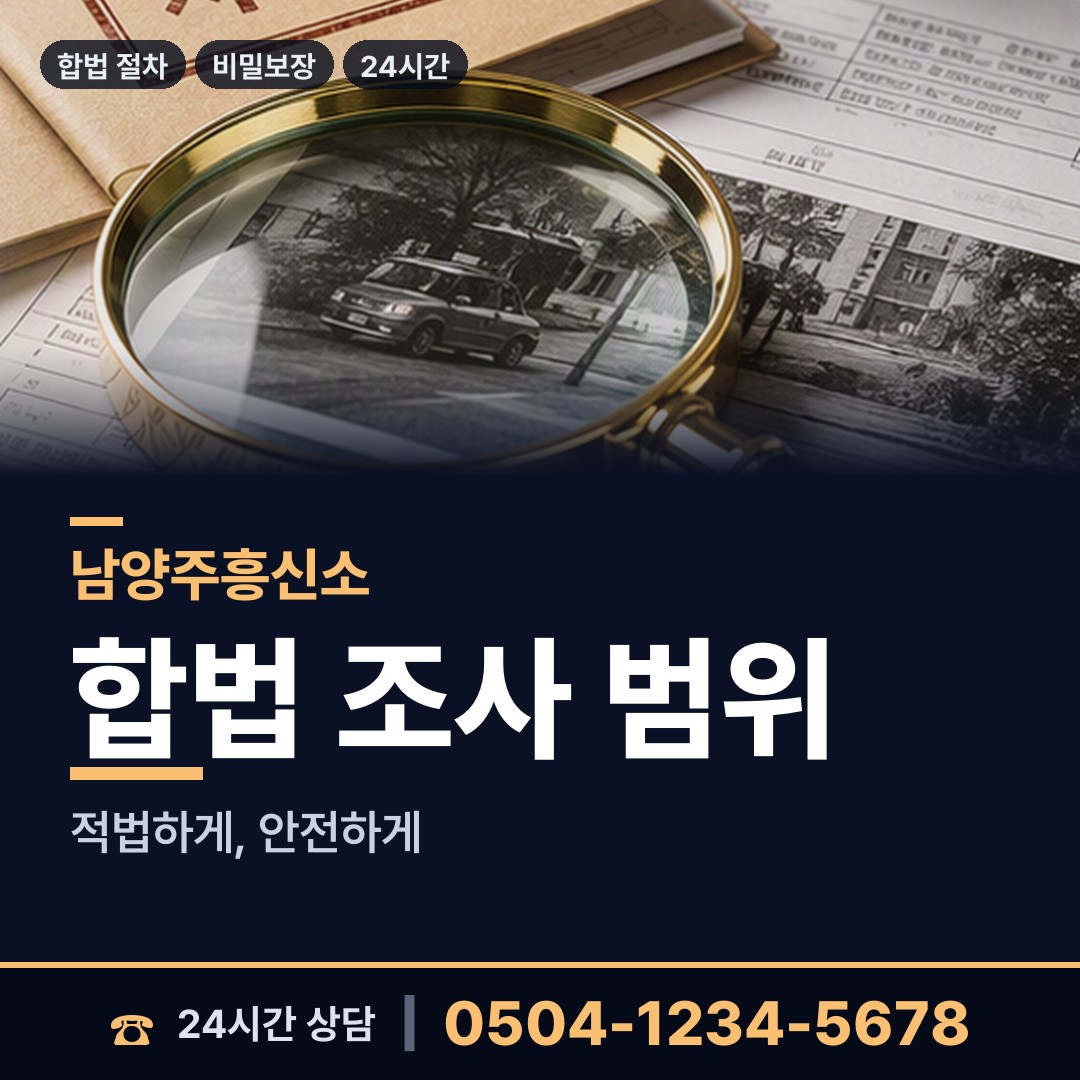 남양주 퇴계원읍 내부조사 상담 안내